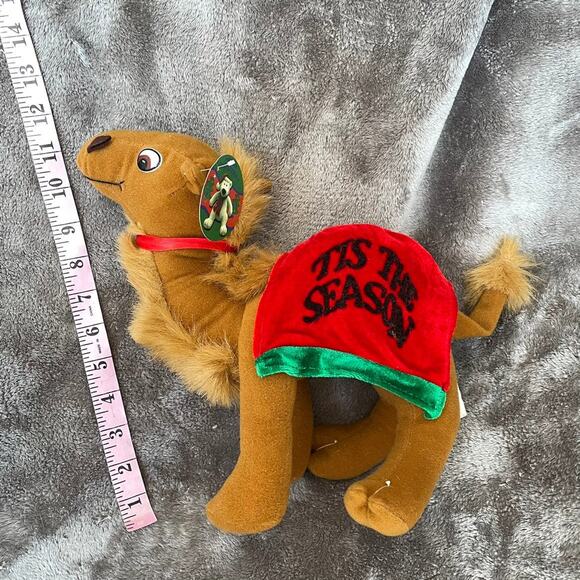Vintage Christmas Camel Plush Tis The Season Red Y2K Stuffed Animal Toy w/ TAGS - Picture 6 of 12